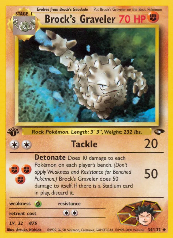Brock's Graveler — Gym Challenge — Pokemon
