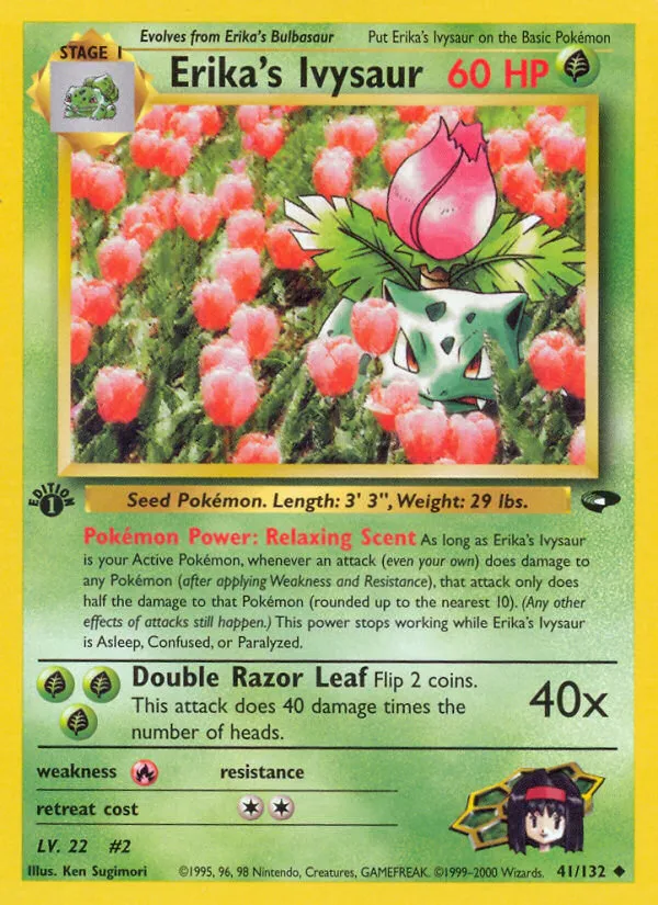 Erika's Ivysaur — Gym Challenge — Pokemon