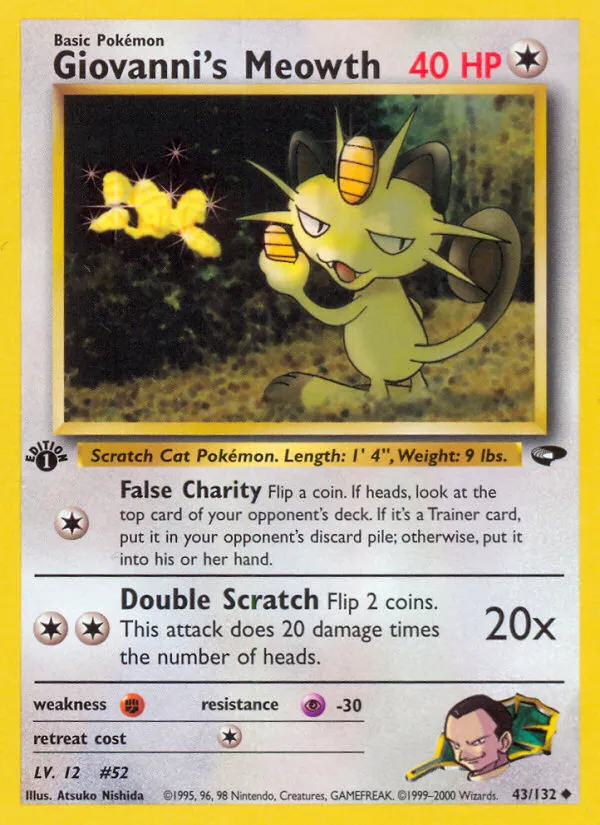 Giovanni's Meowth — Gym Challenge — Pokemon