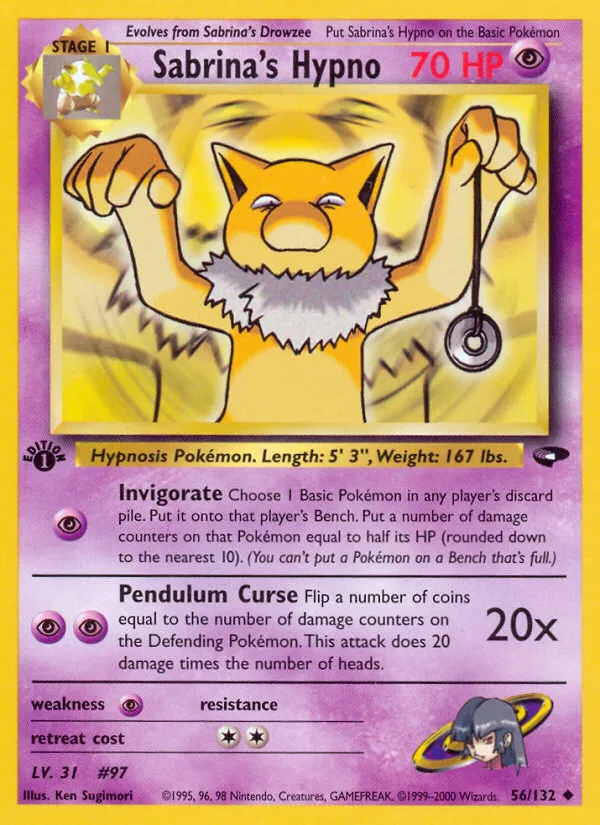 Sabrina's Hypno — Gym Challenge — Pokemon