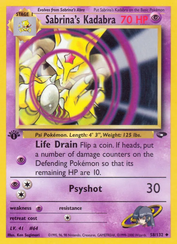 Sabrina's Kadabra — Gym Challenge — Pokemon