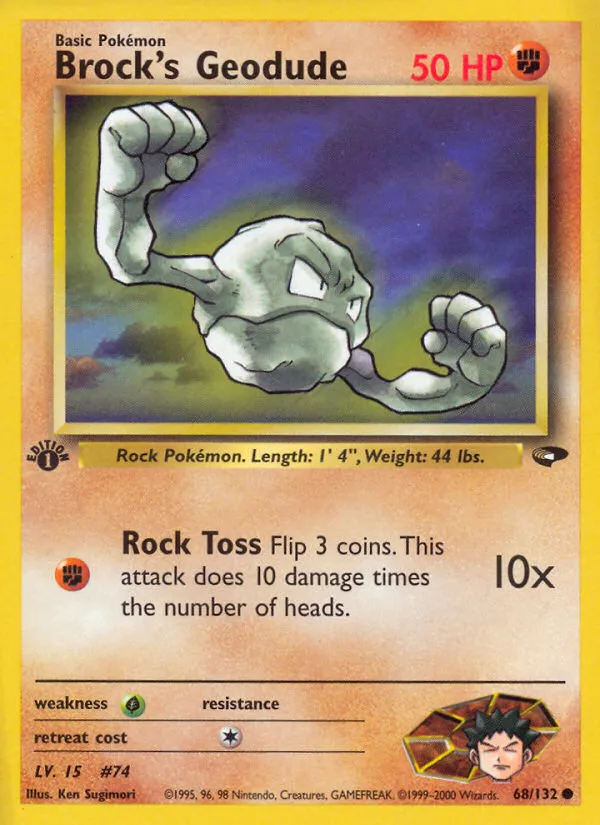 Brock's Geodude from Gym Challenge - Pokemon