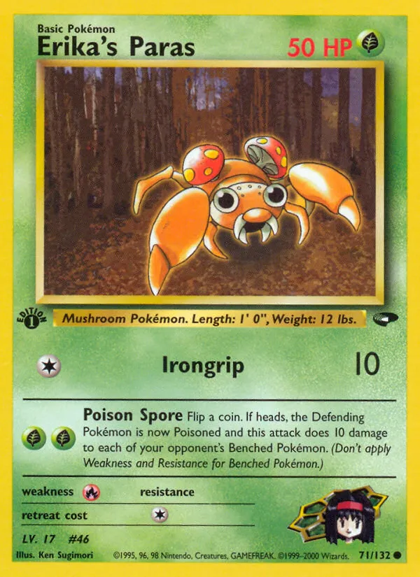 Erika's Paras — Gym Challenge — Pokemon