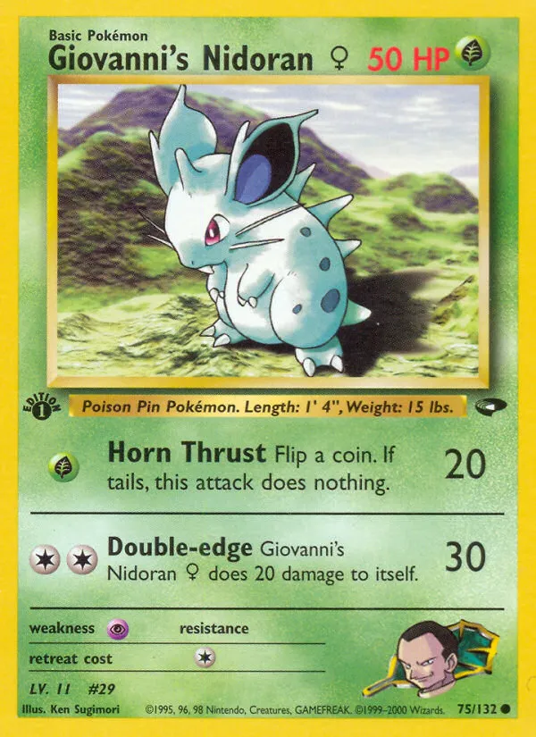 Giovanni's Nidoran F — Gym Challenge — Pokemon