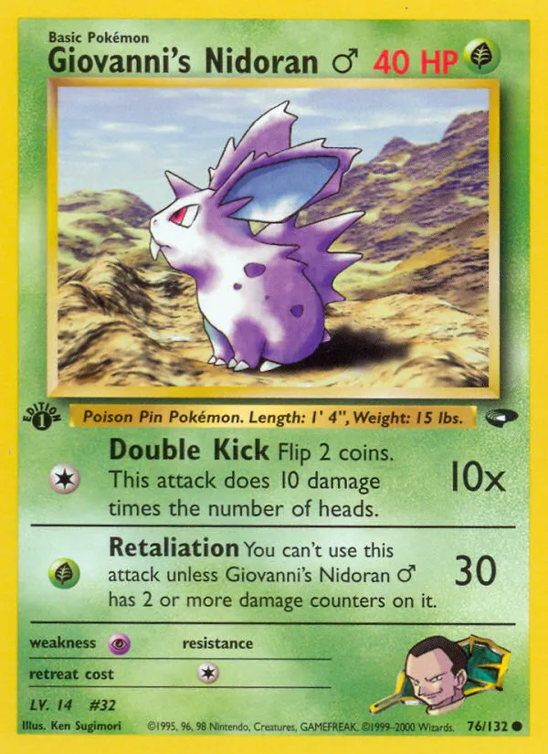 Giovanni's Nidoran M — Gym Challenge — Pokémon