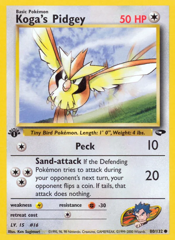 Koga's Pidgey — Gym Challenge — Pokémon