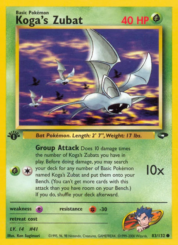 Koga's Zubat — Gym Challenge — Pokemon
