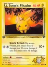 Product image for Lt. Surge's Pikachu