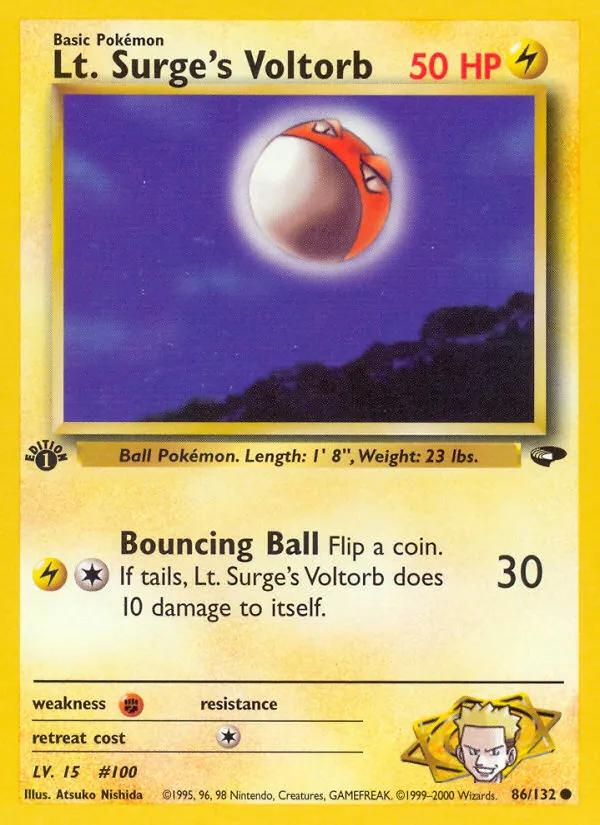 Lt. Surge's Voltorb — Gym Challenge — Pokemon