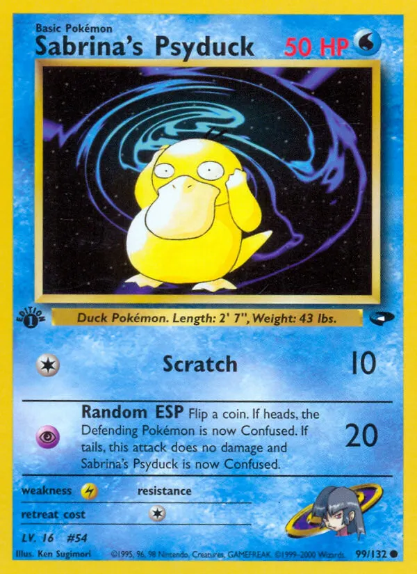 Sabrina's Psyduck — Gym Challenge — Pokémon