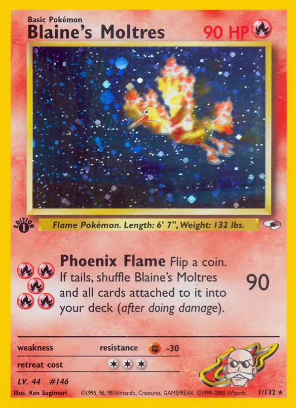 Blaine's Moltres — Gym Heroes — Pokémon