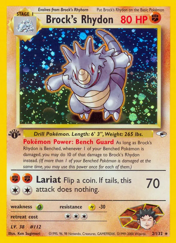 Brock's Rhydon — Gym Heroes — Pokemon
