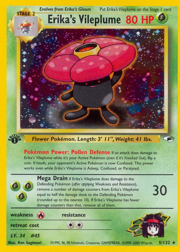Erika's Vileplume — Gym Heroes — Pokémon