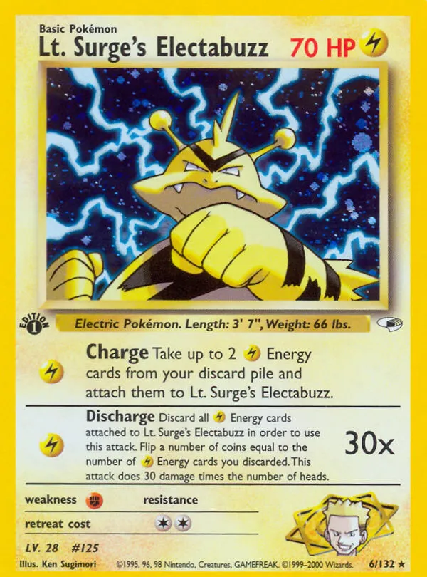 Lt. Surge's Electabuzz — Gym Heroes — Pokemon