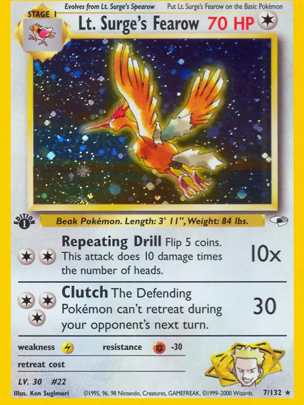 Lt. Surge's Fearow — Gym Heroes — Pokémon