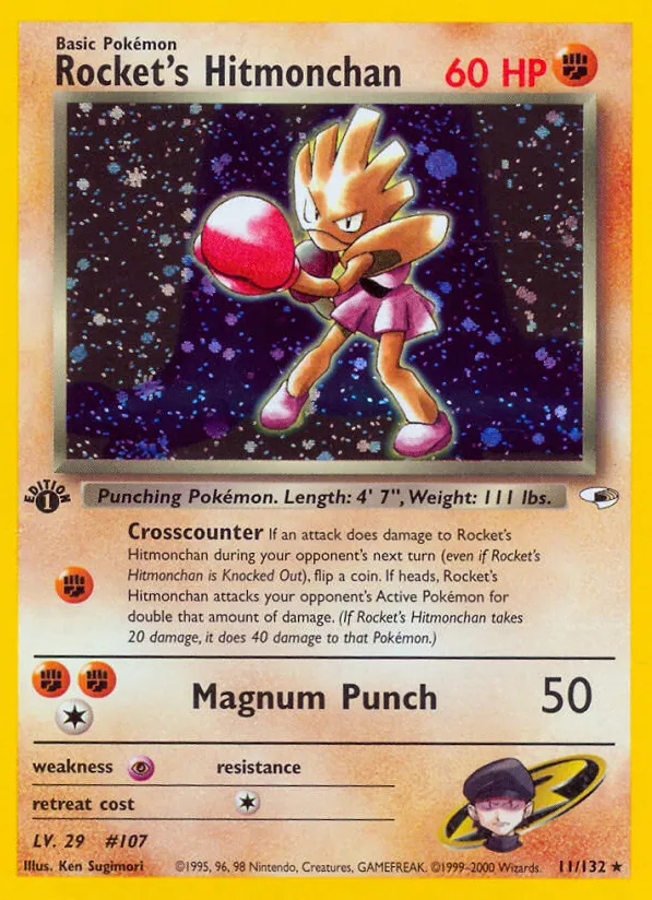 Rocket's Hitmonchan — Gym Heroes — Pokemon