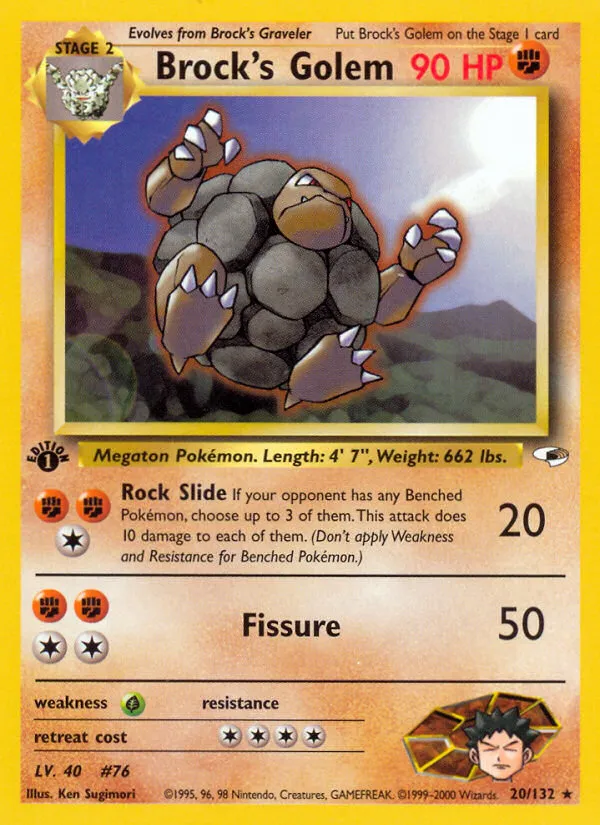 Brock's Golem — Gym Heroes — Pokemon
