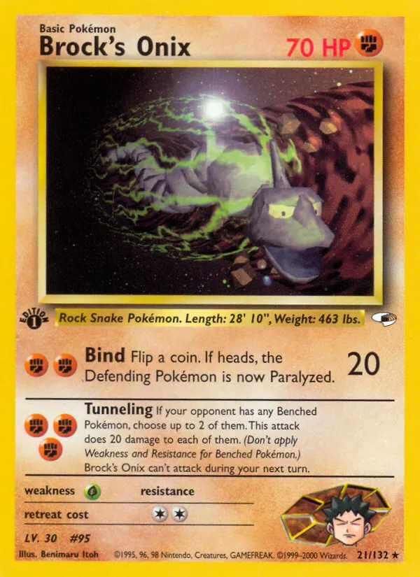Brock's Onix — Gym Heroes — Pokémon