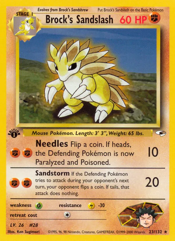 Brock's Sandslash — Gym Heroes — Pokemon