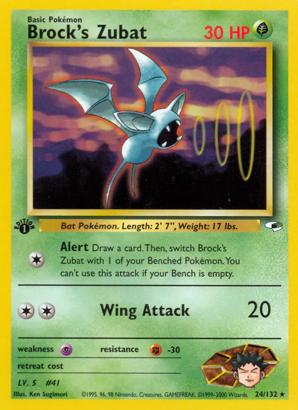 Brock's Zubat — Gym Heroes — Pokemon