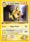Product image for Lt. Surge's Raichu