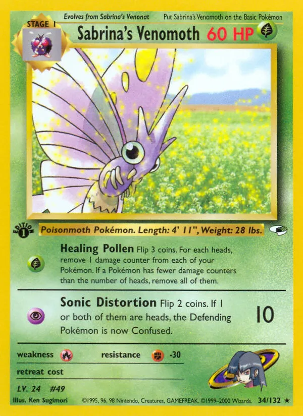 Sabrina's Venomoth — Gym Heroes — Pokemon