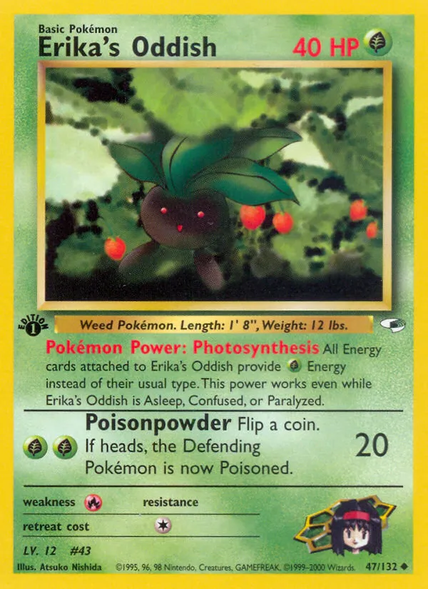 Erika's Oddish — Gym Heroes — Pokemon