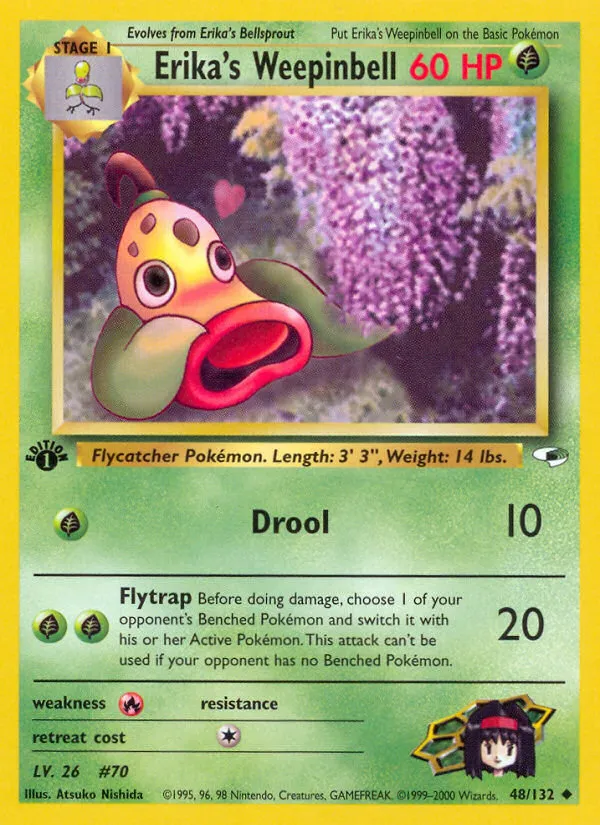 Erika's Weepinbell — Gym Heroes — Pokemon