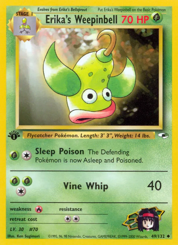 Erika's Weepinbell — Gym Heroes — Pokemon