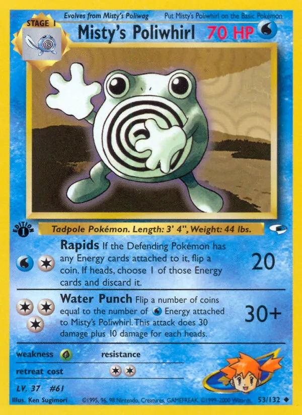 Misty's Poliwhirl — Gym Heroes — Pokemon