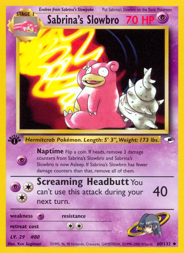 Sabrina's Slowbro — Gym Heroes — Pokemon
