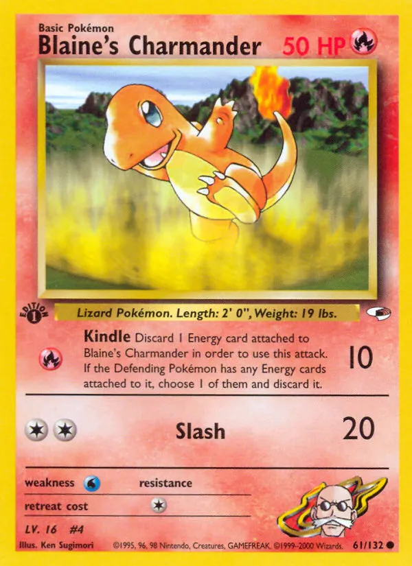 Blaine's Charmander — Gym Heroes — Pokemon