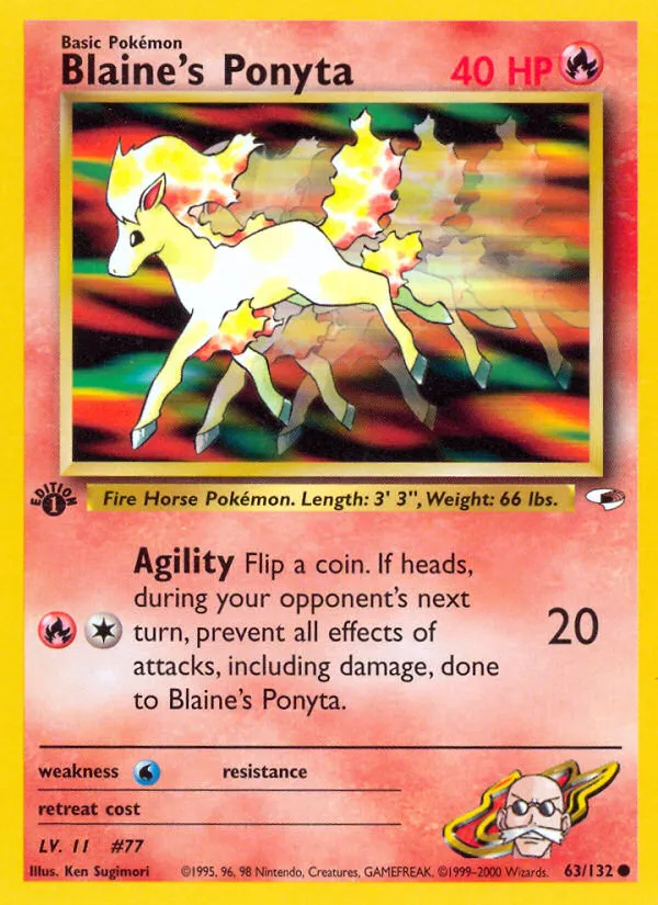 Blaine's Ponyta — Gym Heroes — Pokemon