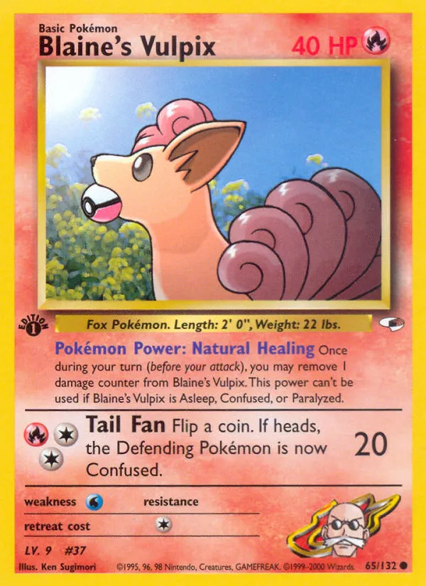 Blaine's Vulpix — Gym Heroes — Pokemon