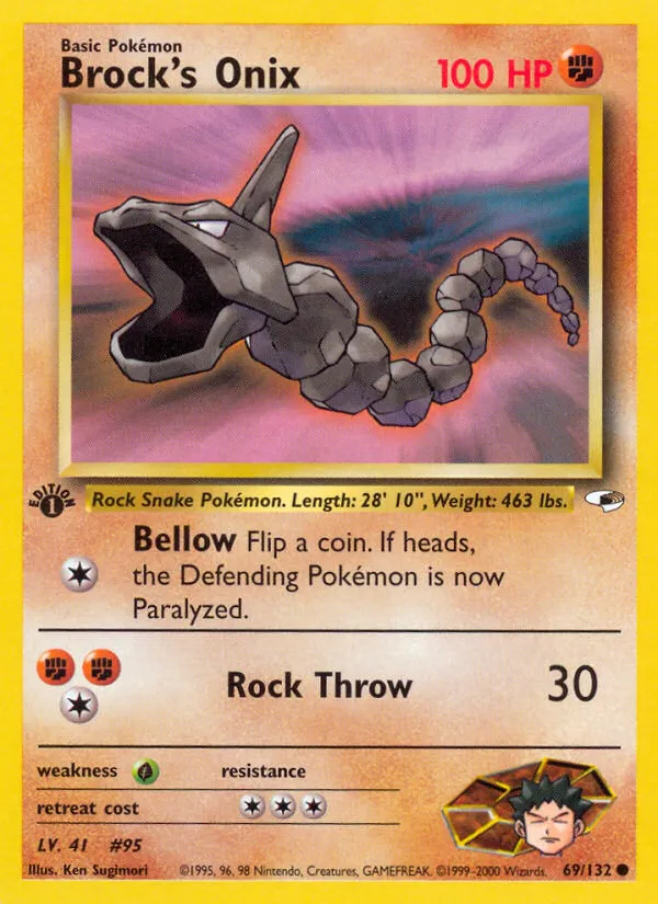 Brock's Onix — Gym Heroes — Pokemon