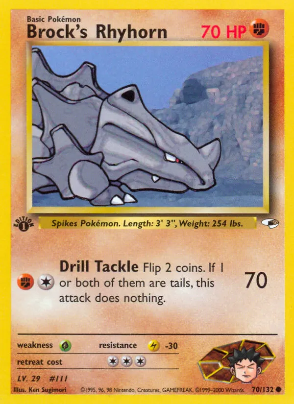 Brock's Rhyhorn — Gym Heroes — Pokémon