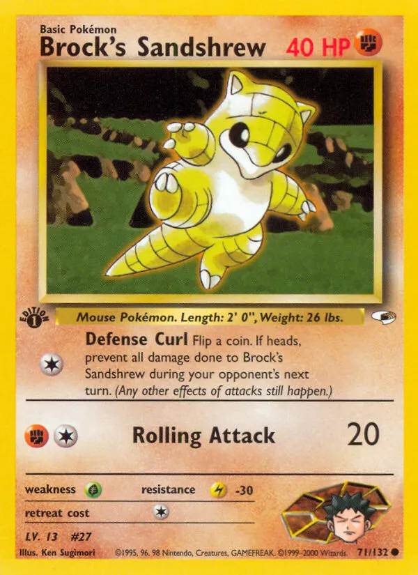 Brock's Sandshrew — Gym Heroes — Pokémon