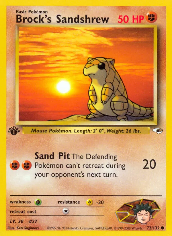 Brock's Sandshrew — Gym Heroes — Pokémon