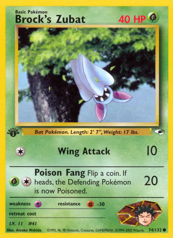 Brock's Zubat — Gym Heroes — Pokemon