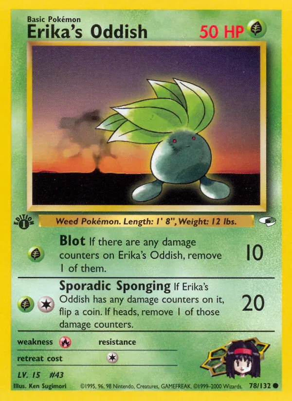 Erika's Oddish — Gym Heroes — Pokémon