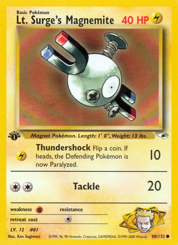 Lt. Surge's Magnemite — Gym Heroes — Pokémon