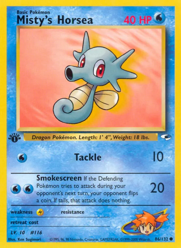 Misty's Horsea — Gym Heroes — Pokemon
