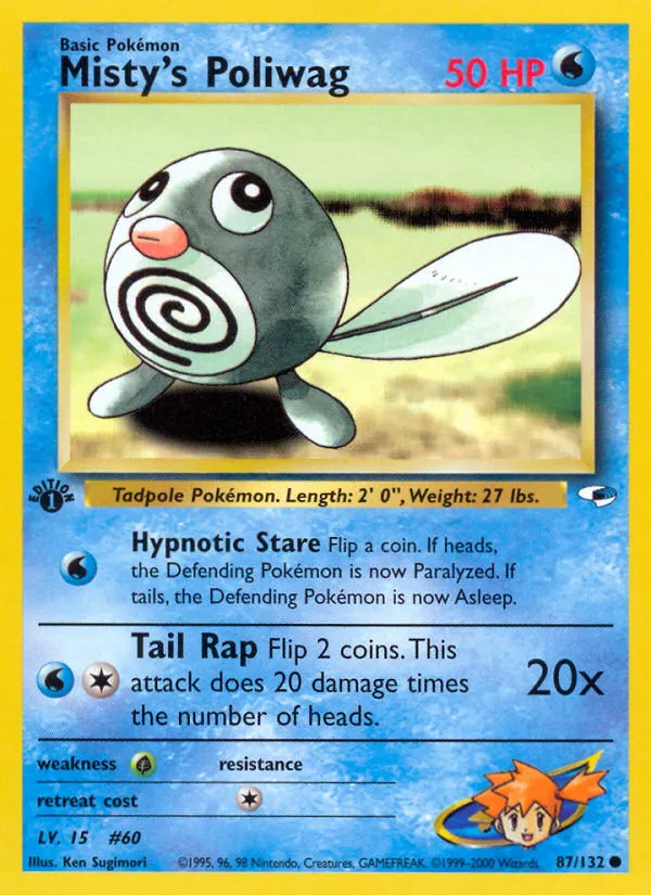 Misty's Poliwag — Gym Heroes — Pokemon