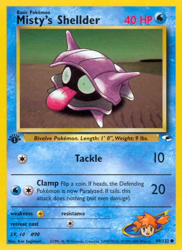 Misty's Shellder — Gym Heroes — Pokemon