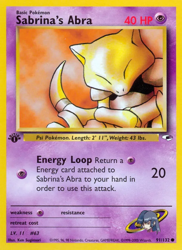 Sabrina's Abra — Gym Heroes — Pokémon