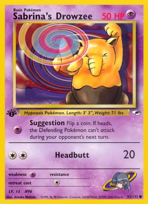 Sabrina's Drowzee — Gym Heroes — Pokemon