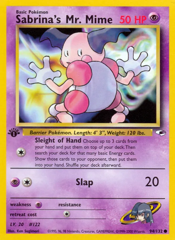 Sabrina's Mr. Mime — Gym Heroes — Pokemon