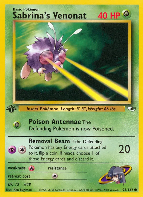 Sabrina's Venonat — Gym Heroes — Pokemon