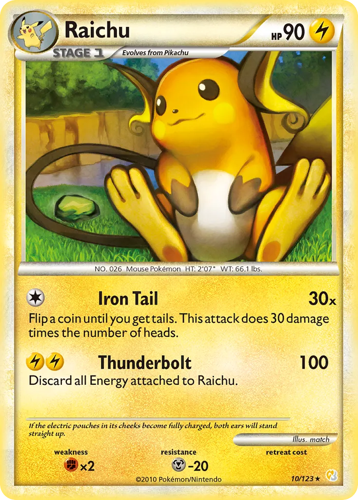 Raichu — HeartGold SoulSilver — Pokémon