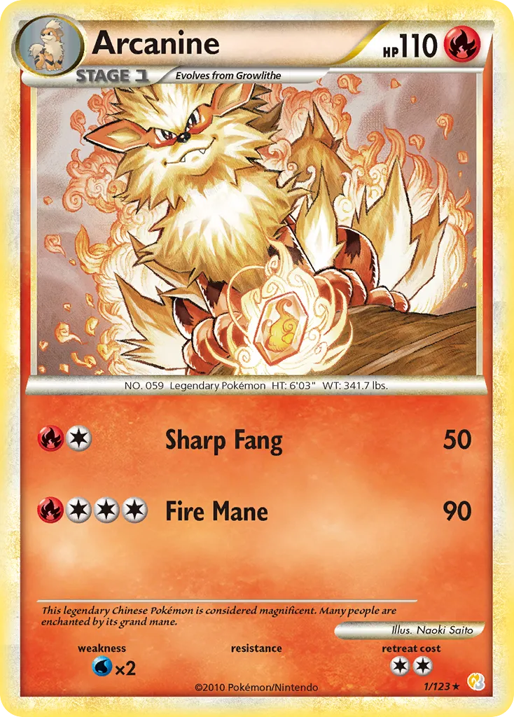 Arcanine — HeartGold SoulSilver — Pokémon